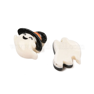 Кабошоны из непрозрачной смолы на тему Хэллоуина CRES-M037-07F-1