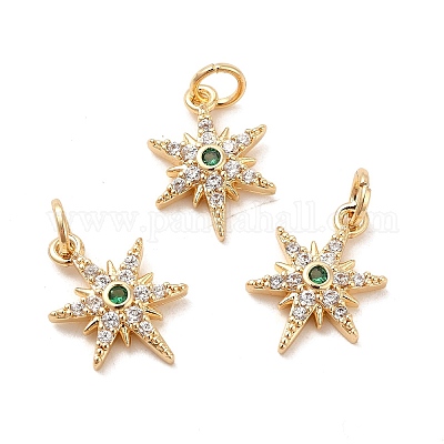 Стойки обшивки латунь микро проложить Циркон подвеску KK-E081-10G-1