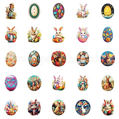 Наклейка из бумаги кролик STIC-C013-07-1