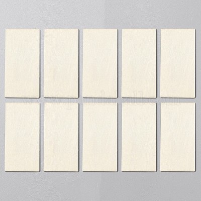 10 шт. необработанных деревянных вырезов WOOD-WH0048-07B-1