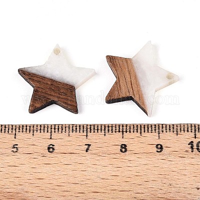 Подвески из смолы и ореха RESI-T057-37M-1