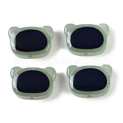 Двухцветные стеклянные бусины для настроения GLAA-Z007-09E-1