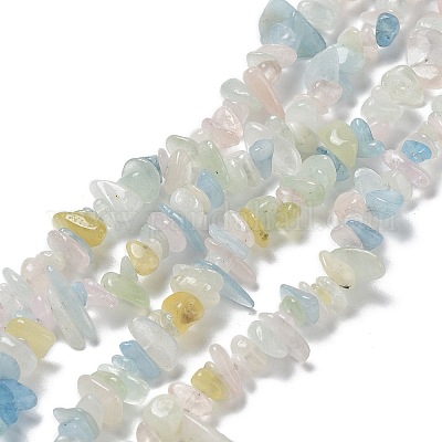 Природные морганит нитей бисера G-S363-021-01-1