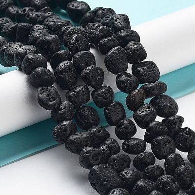 Бусы из натуральной лавы G-D085-A01-02-1