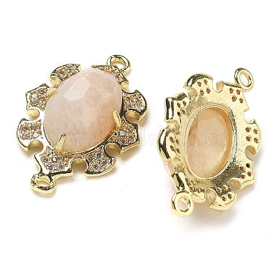 Подвески-подвески из натурального лунного камня с огранкой в форме овала G-G181-06G-09-1