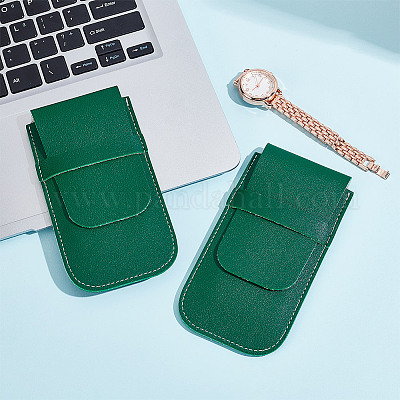 2 шт. прямоугольный чехол для хранения часов из искусственной кожи AJEW-GO0001-85C-1