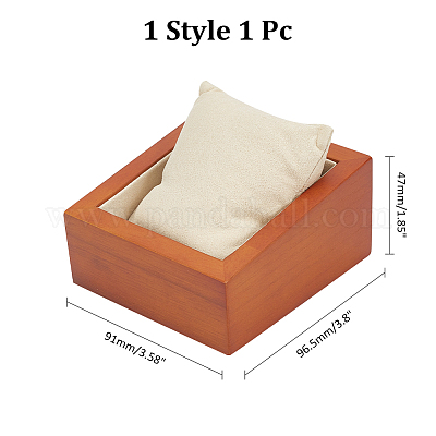 Прямоугольные деревянные подставки для часов ODIS-WH0017-110B-1