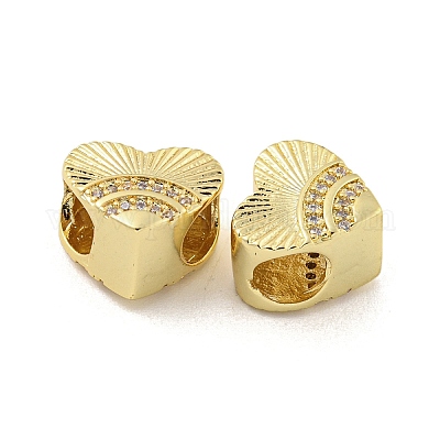 Покрытие стойки латунь микропаве прозрачные кубические циркониевые бусины KK-P270-16G-1