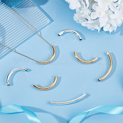 16 шт. 4 латунных трубчатых бусин KK-BBC0010-70-1