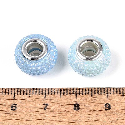 Европейские бусины из смоляных страз с большим отверстием OPDL-T003-01C-1