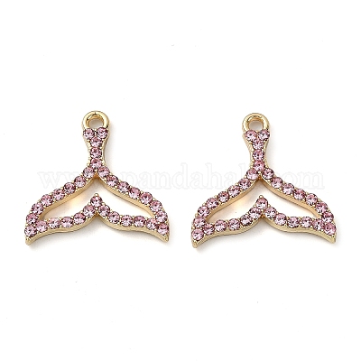 Золотые подвески из сплава со стразами PALLOY-F308-23G-01-1