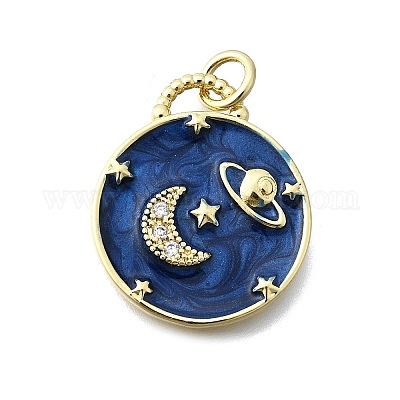 Латунные микро проложить кубического циркония подвески KK-V010-06G-02-1