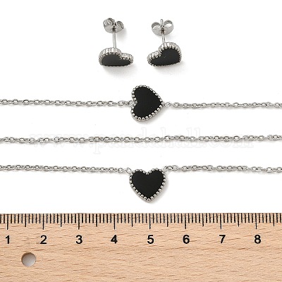 Комплекты украшений из нержавеющей стали 304&nbsp;LS-SJEW-H129-22P-1