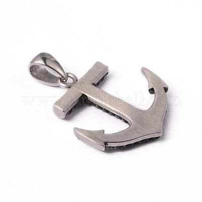 Подвески из хирургической нержавеющей стали 316 со стразами STAS-L184-043-1