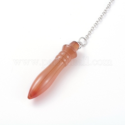 Spitzes Wünschelrutenpendel aus Naturstein&nbsp;G-J386-A-1