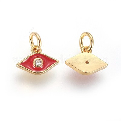 Латунные микро проложить кубического циркония подвески ZIRC-G150-07G-01-1