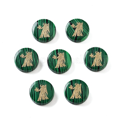 Синтетические малахитовые шарики G-F775-D12-1