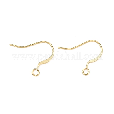 Gancho plano de latón para la oreja&nbsp;KK-CBA57BD-09G-1