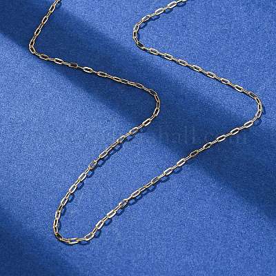 Ожерелья из цепочек из нержавеющей стали 304 толщиной 1.5 мм NJEW-T016-22G-1