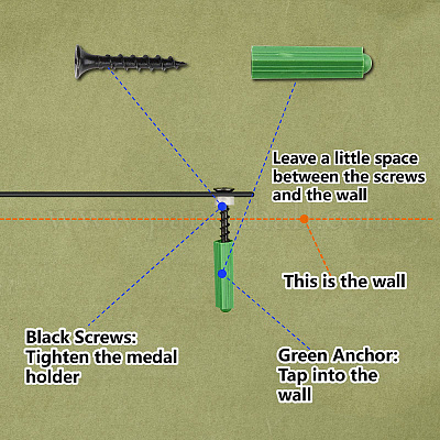 Железная вешалка для медалей IFIN-WH20005-018-1