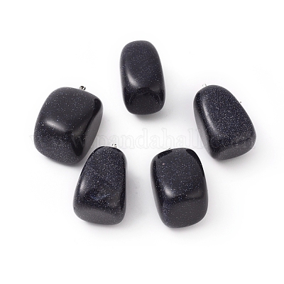 Синтетический синий авантюрин подвески G-K302-B05-1