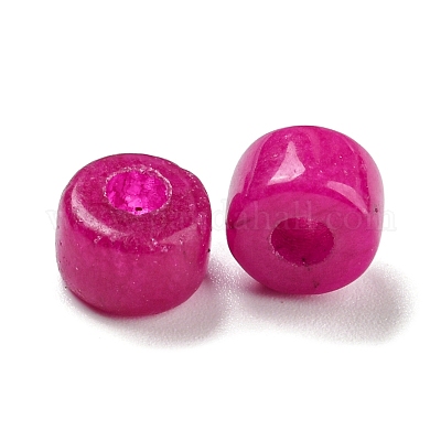 Натуральный белый нефрит окрашенные шарики G-G003-A06-01-1