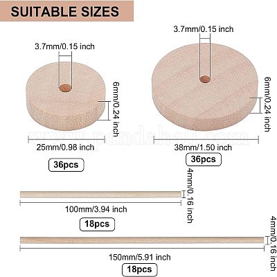 36 набор из 2 стилей китайского вишневого дерева DIY-OC0004-17-1