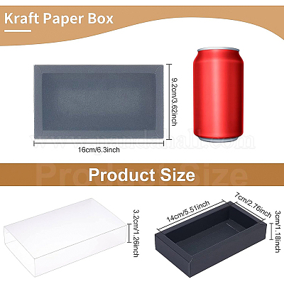 Boîte de papier kraft rectangulaire&nbsp;CON-WH0085-28A-01-1
