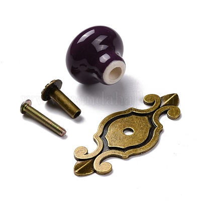 Круглые дверные ручки из фарфора FIND-Z004-18G-1