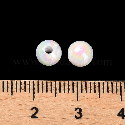 Непрозрачные акриловые бусины OACR-Z016-01B-01-1