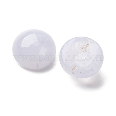 Натуральный голубой агат шнурка кабошоны G-O185-01G-02-1