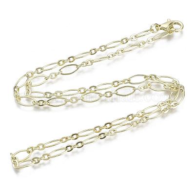 Изготовление колье из латунных кабельных цепочек MAK-S072-16A-14KC-1