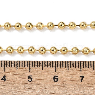 Ожерелья-цепочки из латуни с покрытием стойки для женщин NJEW-G102-01A-G-1