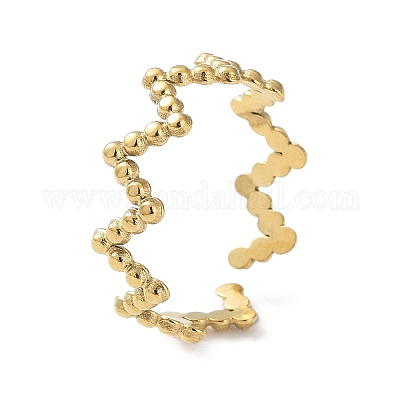 Кольца-манжеты из нержавеющей стали 304 RJEW-L109-018G-1