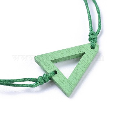 Регулируемые вощеные браслеты из хлопкового шнура BJEW-JB04292-02-1