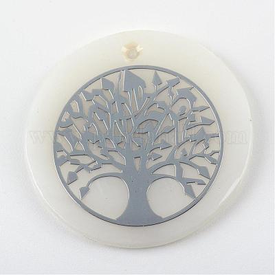 Подвески из морской оболочки SSHEL-S247-12-1