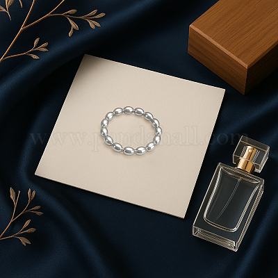 4 шт. 2 цвета 304 нержавеющая сталь кольца для женщин RJEW-HY0001-29-1