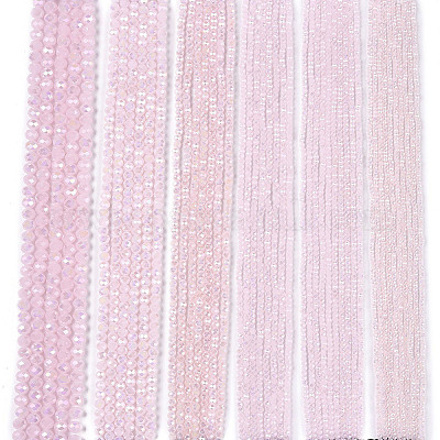 Стеклянные бусины с гальваническим покрытием  EGLA-A044-J4mm-B02-1