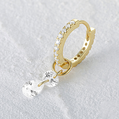 Элегантные винтажные серьги-кольца из стерлингового серебра s925 в форме капли YO6576-1-1