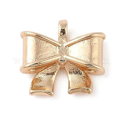 Латунные подвески с бантом&nbsp;LS-KK-N256-05G-1