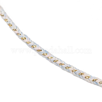 Изготовление ожерелий из круглого нейлонового хлопкового шнура диаметром 2.5 мм NJEW-C106-01RG-10-1