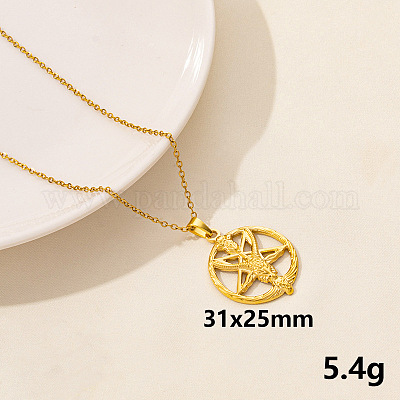 Кольцо из нержавеющей стали с изображением животного и подвеской в виде звезды для женщин QG3482-8-1