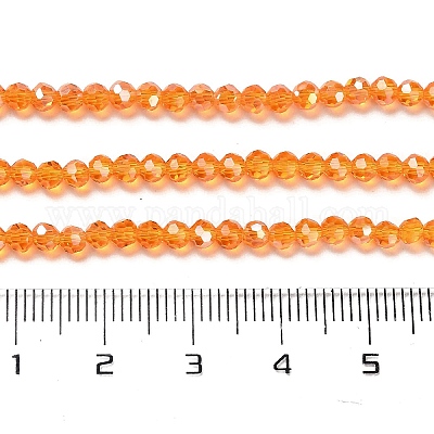 Прозрачные стеклянные бусины EGLA-A035-T3mm-B05-1