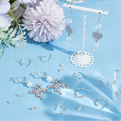 20 шт. 2 размера серьги-гвоздики из нержавеющей стали 304 с фурнитурой STAS-BBC0004-71-1