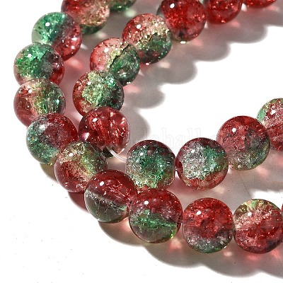 Стеклянные бусины кракле CCG-C002-6mm-12-1