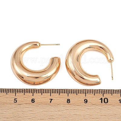 Латунь серьги EJEW-H168-14B-G-1