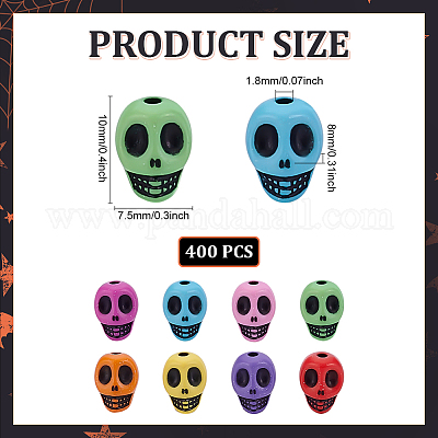 400шт непрозрачные акриловые бусины&nbsp;MACR-ME0001-21-1