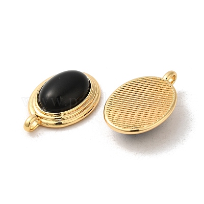 Подвески из натурального черного оникса (окрашенные и нагретые) KK-M270-41G-02-1