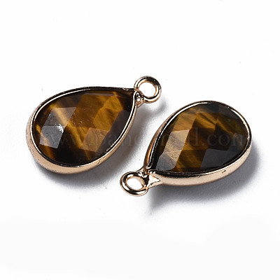 Природных тигровый глаз подвески G-Q998-033C-1