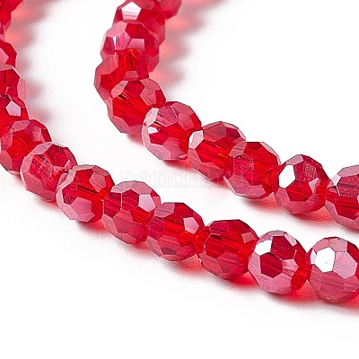 Гальванические стеклянные бусины EGLA-R015-4mm-20-1